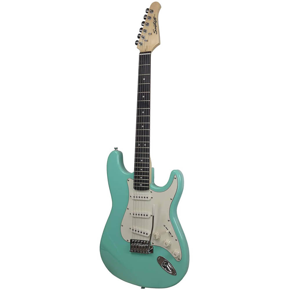 Sawtooth Classic ES60 Alder Body Electric Guitar Surf Green with Aged White Pickguard ST-ES60-SGR
