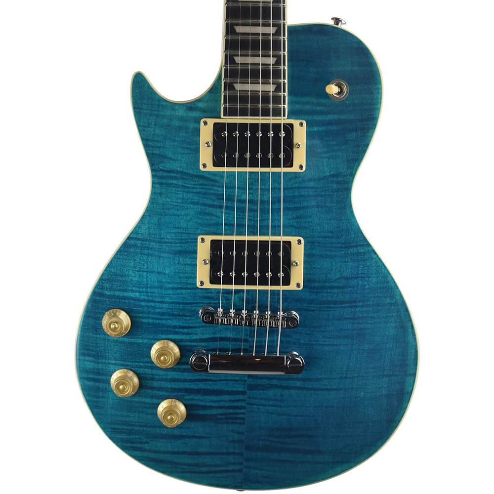 Sawtooth Heritage 60 Series Flame Maple Top Electric Guitar Cali Blue Flame ST-H60S-CBFL