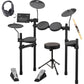 Yamaha DTX402K Electronic Drum Set with Free Drum Sticks, Stereo Headphones and Universal Drum Throne