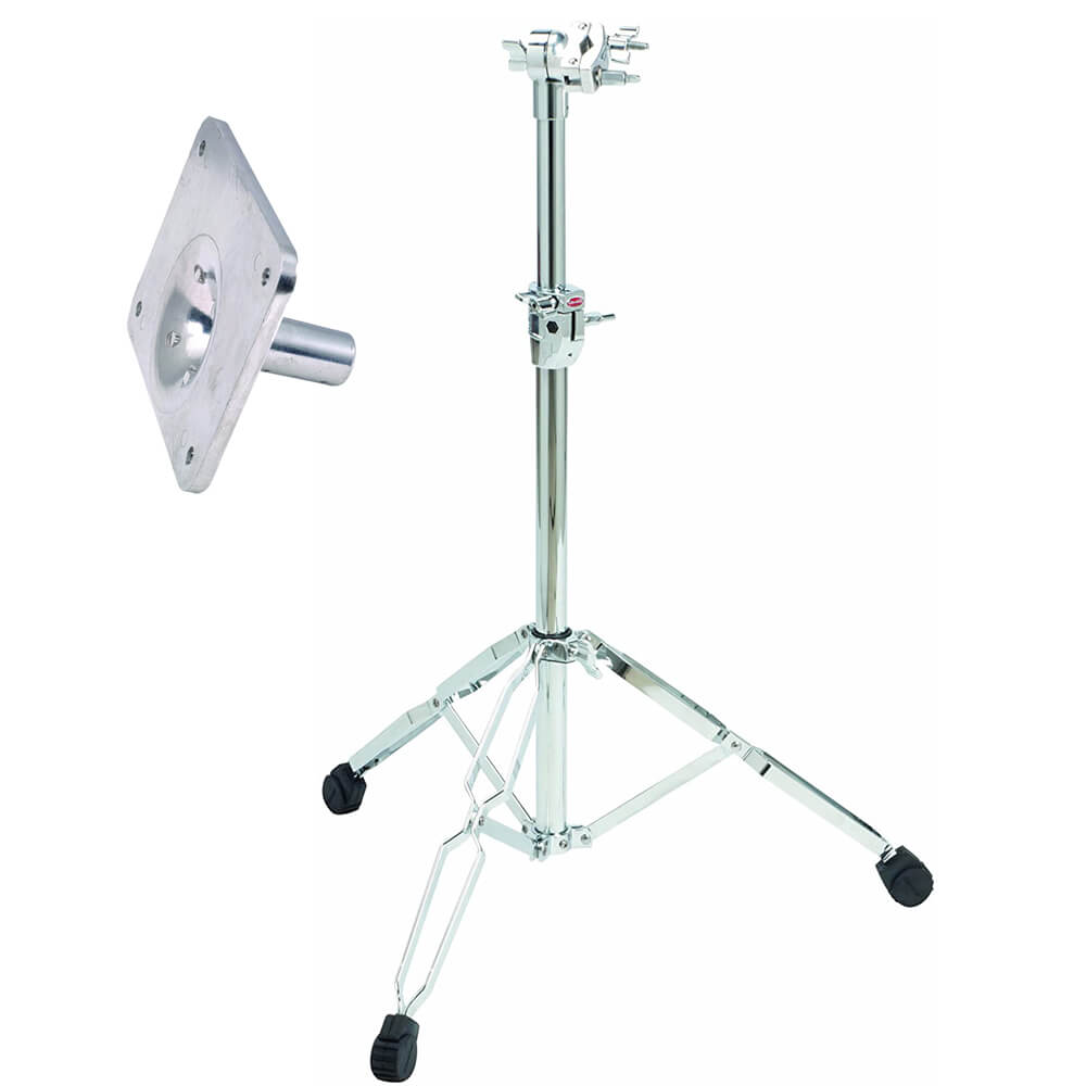 Drum Accessory Pack with 1 x Double Braced Mounting Stand and 1 x Mounting Plate