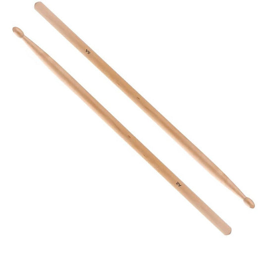 Classic Maple Wood Drumsticks with Wood Tip 5A (Pair)