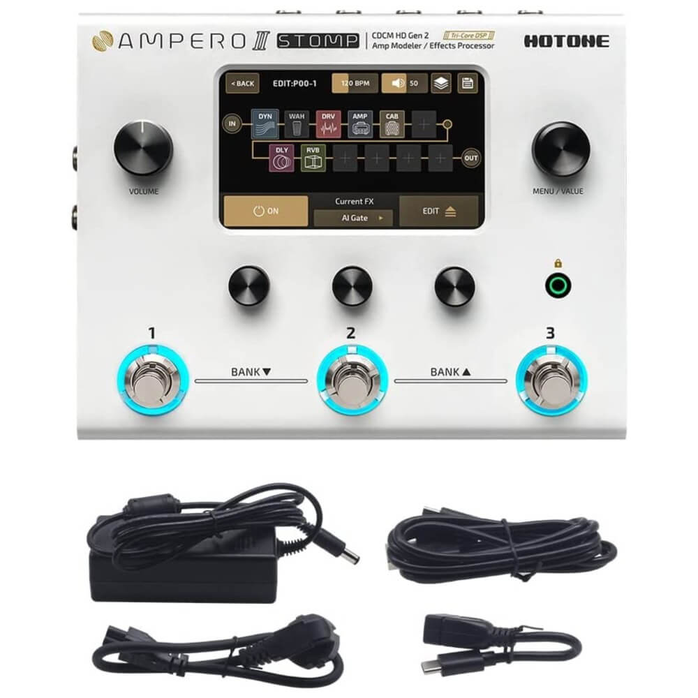 Hotone Ampero II Stomp Modeler and Effects Processor | Musical