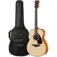 Yamaha FS800 Small Body Acoustic Folk Guitar Natural Bundle with Padded, 6-Pocket Guitar GigBag