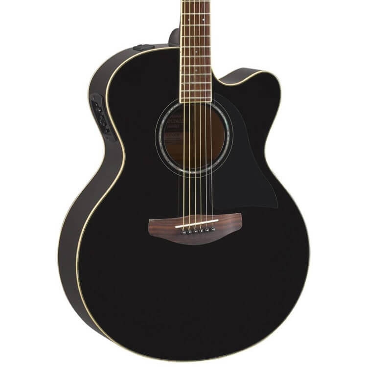 Yamaha CPX600 Full Body Acoustic Electric Guitar (Black)