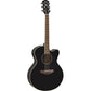 Yamaha CPX600 BL Full Body Acoustic Electric Guitar Black with FREE Padded, 6-Pocket Guitar Gig Bag