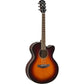 Yamaha CPX600 OVS Full Body Acoustic Electric Guitar (Old Violin Sunburst) with FREE Padded, 6-Pocket Guitar Gig Bag