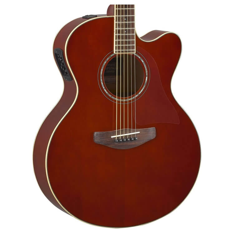 Yamaha CPX600 Full Body Acoustic Electric Guitar (Root Beer)