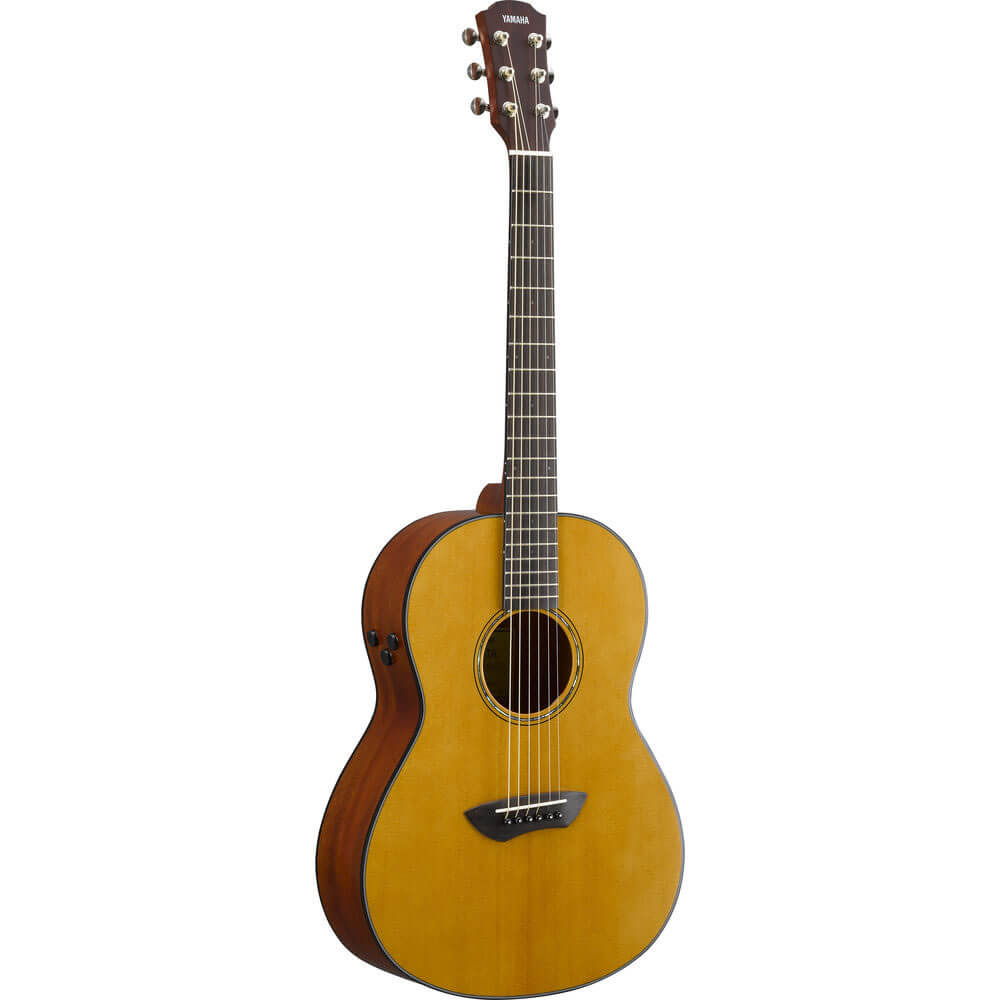 Yamaha CSF-TA TransAcoustic Parlor Acoustic-Electric Guitar (Natural) with Hard Gig Bag