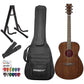 Yamaha STORIA III Concert Acoustic-Electric Guitar Walnut with FREE Acoustic Guitar Gig Bag, Pick Sampler, Strap, and Folding Guitar Stand