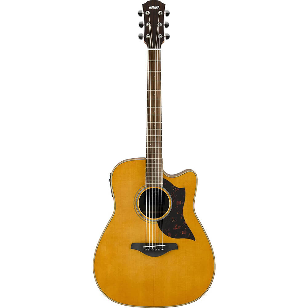 Yamaha A-Series A1M VN Cutaway Dreadnought Acoustic-Electric Guitar Vintage Natural