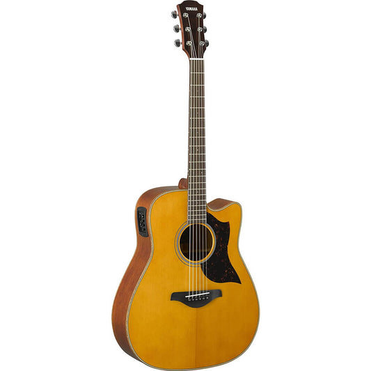 Yamaha A-Series A1M VN Cutaway Dreadnought Acoustic-Electric Guitar Vintage Natural