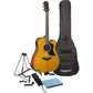 Yamaha A-Series AC1R VN Cutaway Concert Acoustic-Electric Guitar Vintage Natural Bundle with Gigbag, Stand, Tuner, Strap, Guitar Picks, String Winder and Polishing Cloth