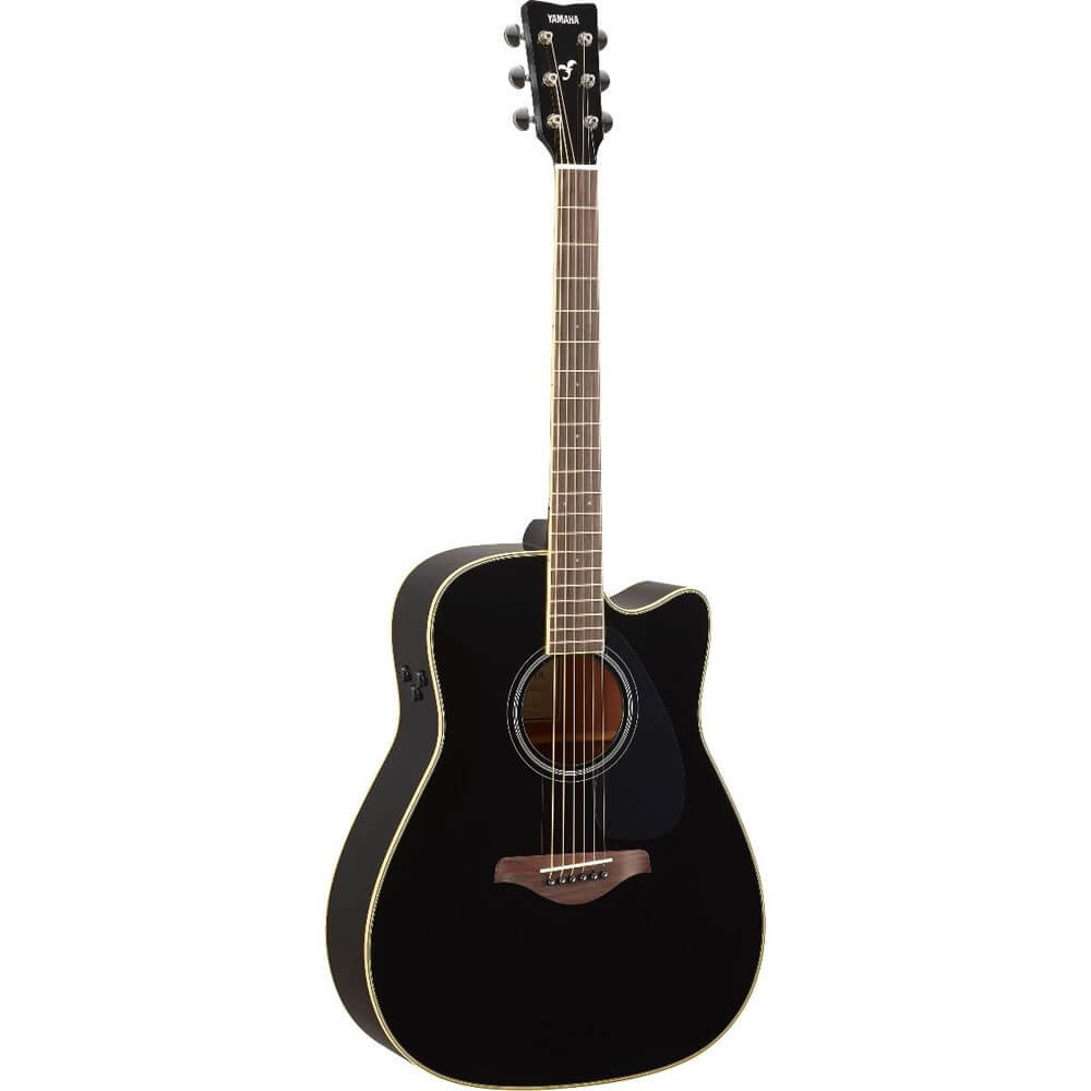 Yamaha FGC-TA TransAcoustic Dreadnought Acoustic-Electric Guitar Black