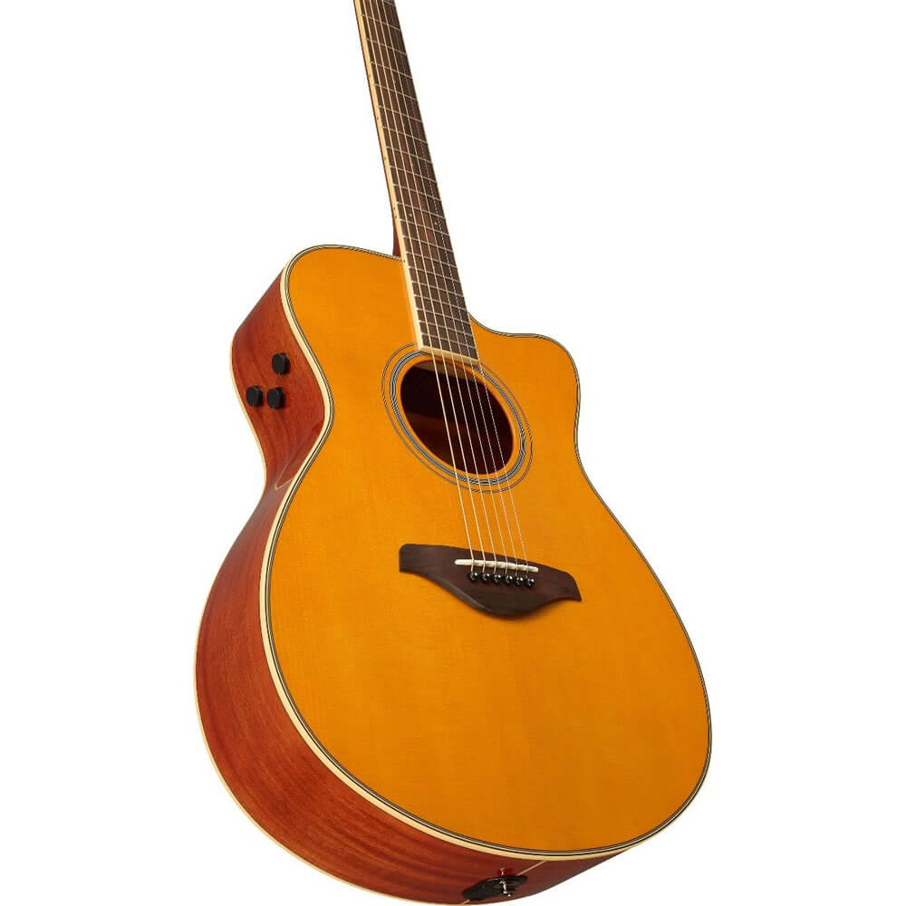 Yamaha FSC-TA TransAcoustic Concert Cutaway Acoustic-Electric Guitar Vintage Tint