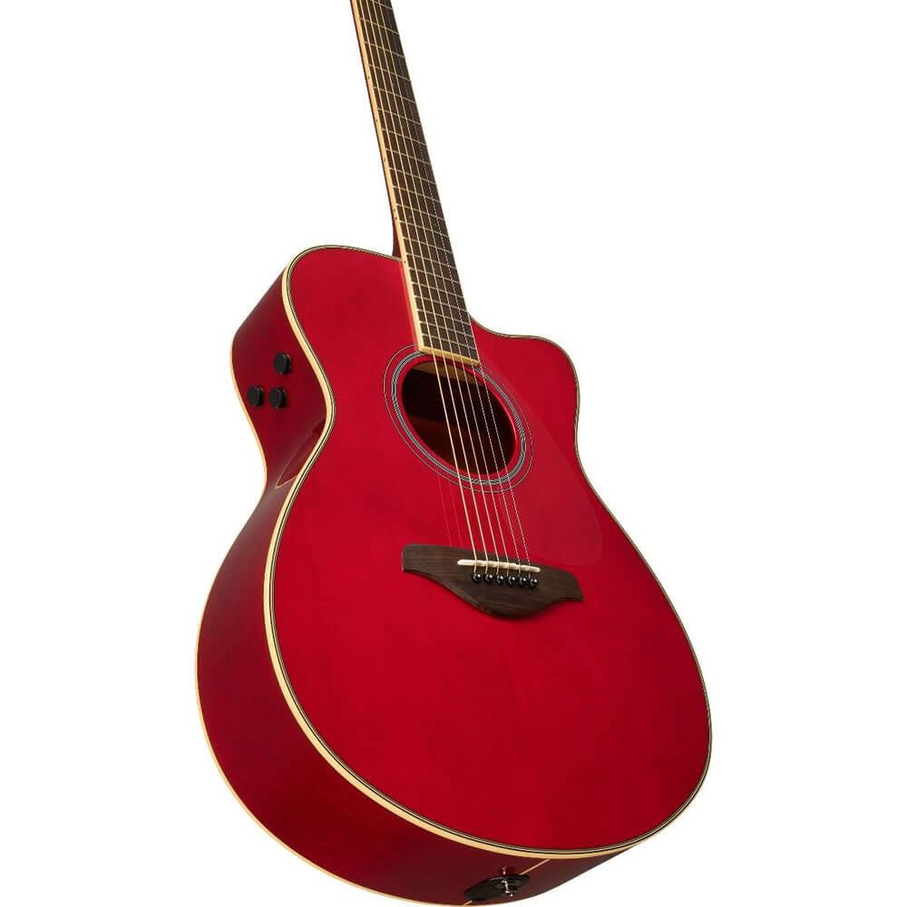 Yamaha FSC-TA TransAcoustic Concert Cutaway Acoustic-Electric Guitar Ruby  Red