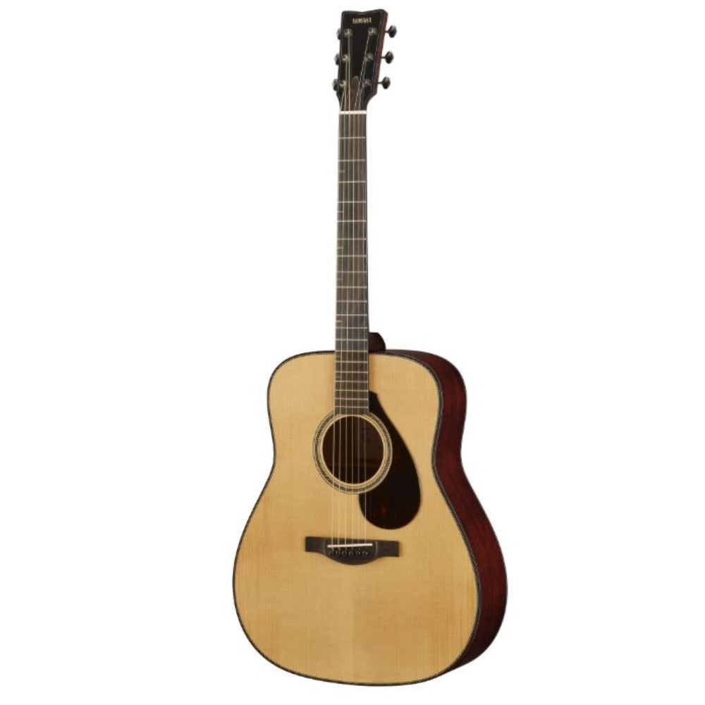 Yamaha FG9 M NT Ultra-Premium Dreadnought Style Acoustic Folk Guitar with Hardshell Case - Natural with Mahogany Back & Sides