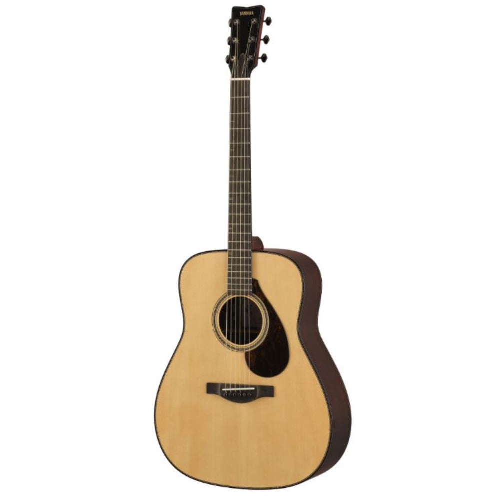Yamaha FG9 R NT Ultra-Premium Dreadnought Style Acoustic Folk Guitar with Hardshell Case - Natural with Indian Rosewood Back & Sides