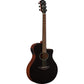 Yamaha APX600M Thinline Cutaway Acoustic Electric Guitar (Smoky Black)
