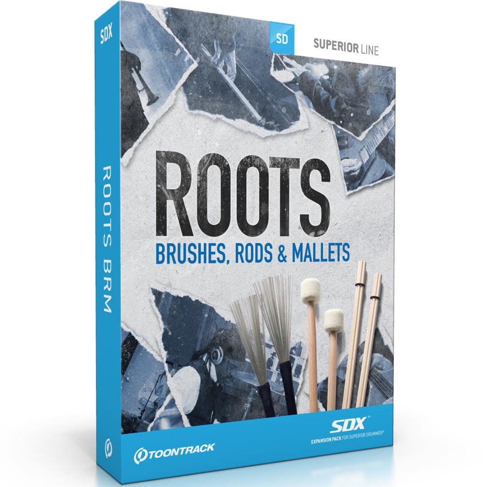 Toontrack Roots Brushes, Rods & Mallets SDX