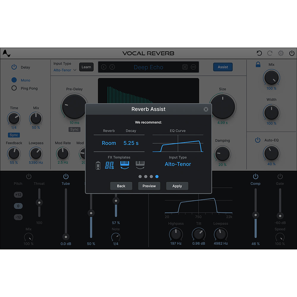 Antares Auto-Tune Vocal Reverb Audio Software Plugin (Download)
