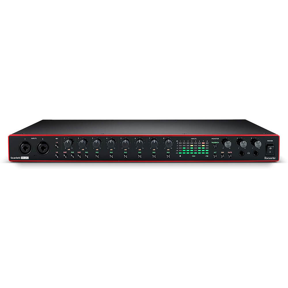 Focusrite Scarlett 18i20 (3rd Gen) USB Audio Interface Bundled with 4 x 15ft XLR Cables and On Ear Stereo Headphones