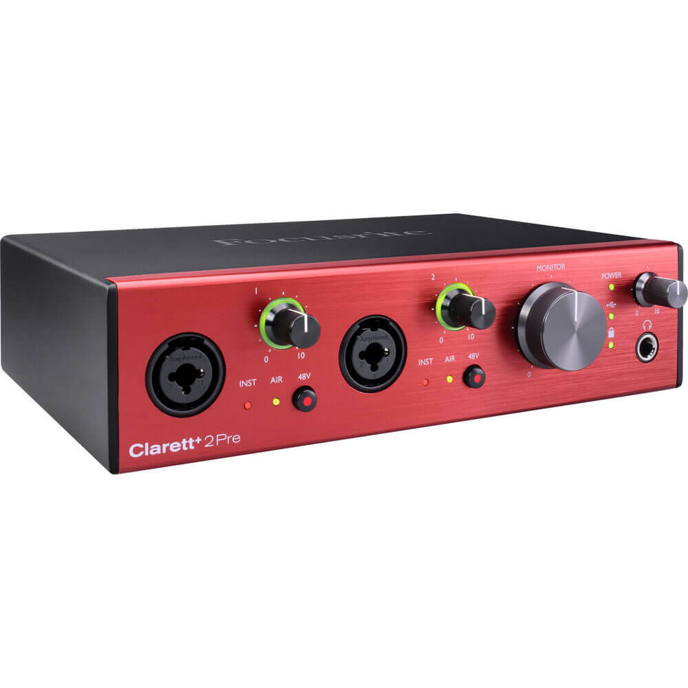 Focusrite Clarett+ 2Pre 10-in 4-out USB-C Audio Interface
