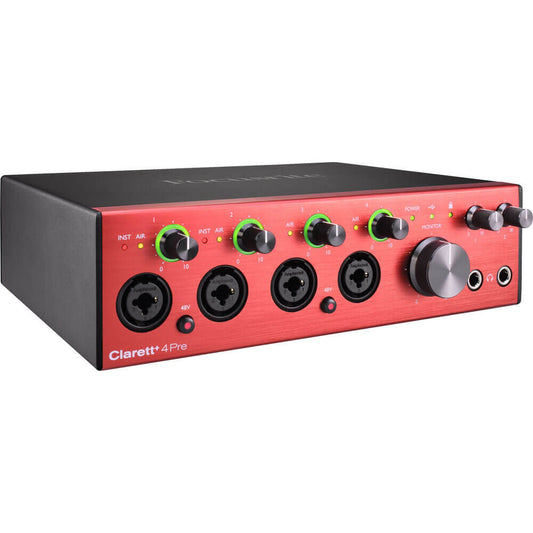 Focusrite Clarett+ 4Pre 18-in 8-out USB-C Audio Interface